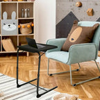 Folding TV Tray Laptop Table End Table Height Adjustable Cup Holder