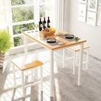 Small Dining Table Set for 2, Home Kitchen Furniture Perfect Choice, Compact and Durable, Easy Assembly