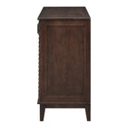 Large Storage Buffet with Adjustable Shelves and Metal Handles