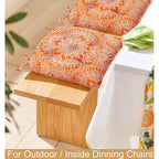 Indoor/Outdoor Chair Seat Cushion, Tufted, Weather, Water and Fade Resistant, 19 x 19 (Sert of 2)