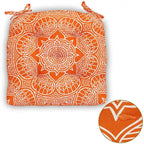 Indoor/Outdoor Chair Seat Cushion, Tufted, Weather, Water and Fade Resistant, 19 x 19 (Sert of 2)