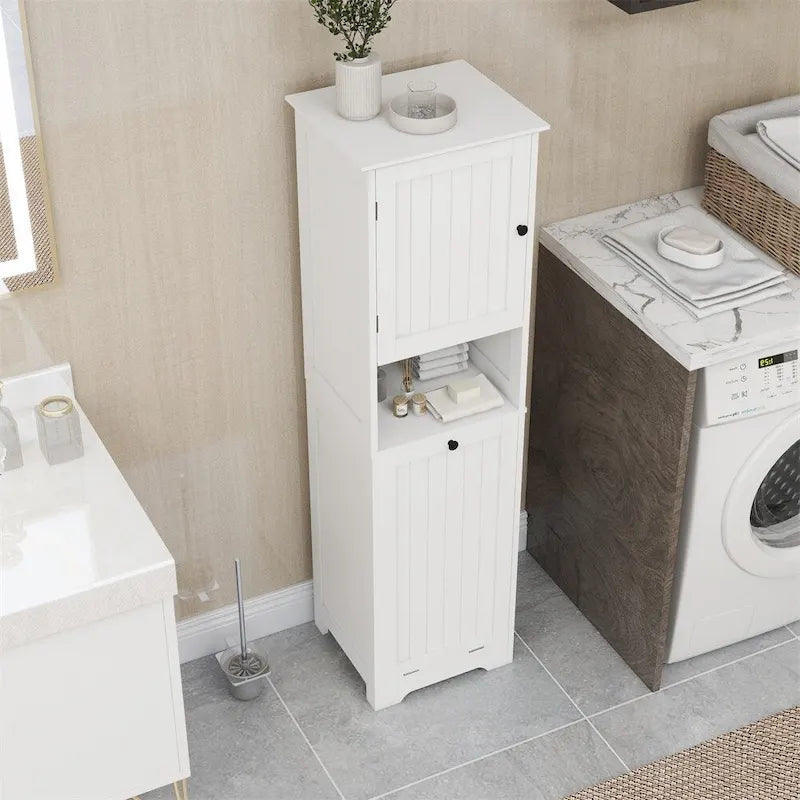 One-Compartment One-Door Tilt-Out Laundry Sorter Cabinet