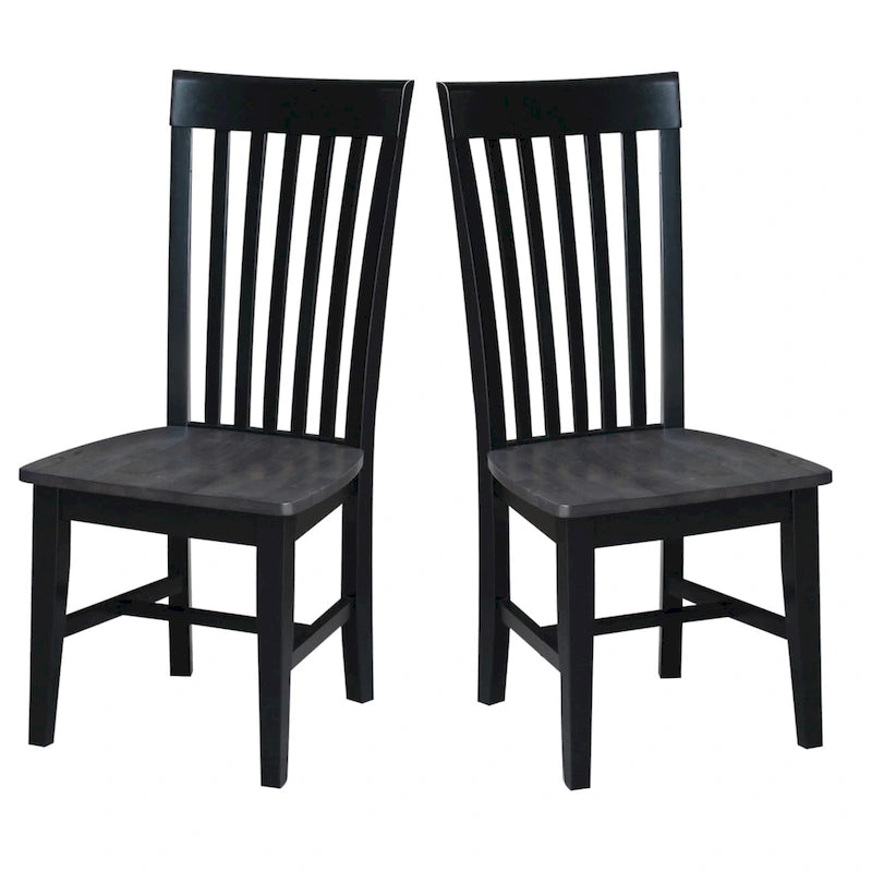 International Concepts Solid Wood Cosmo Tall Mission Chairs, Set of 2