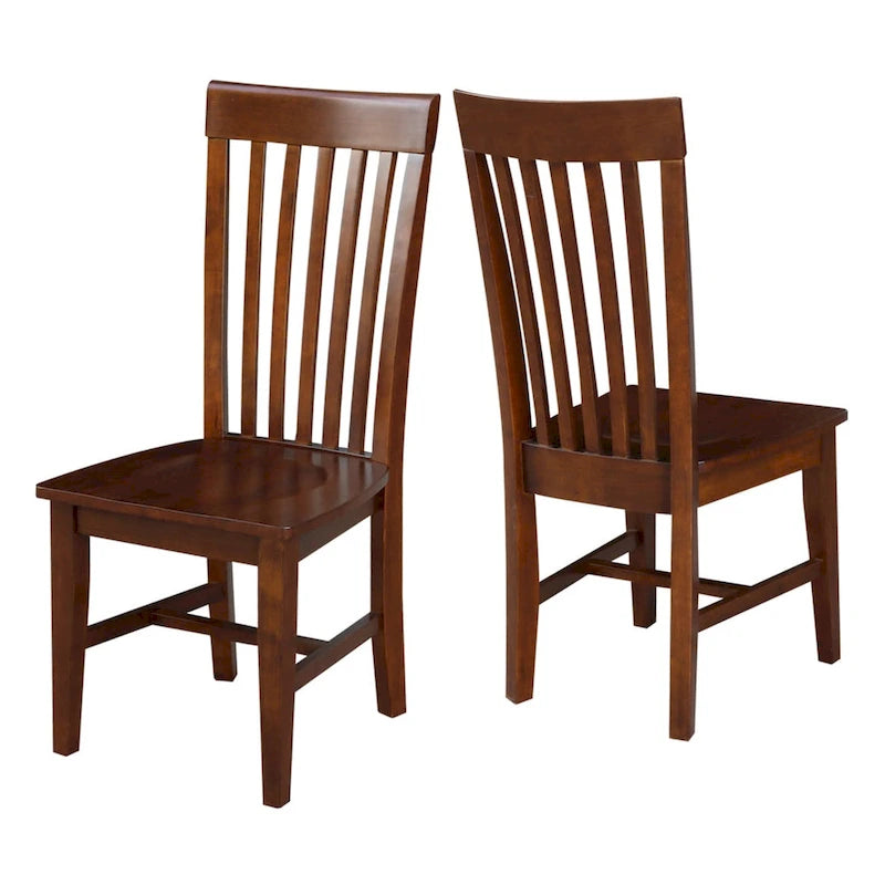 International Concepts Solid Wood Cosmo Tall Mission Chairs, Set of 2