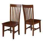 International Concepts Solid Wood Cosmo Tall Mission Chairs, Set of 2