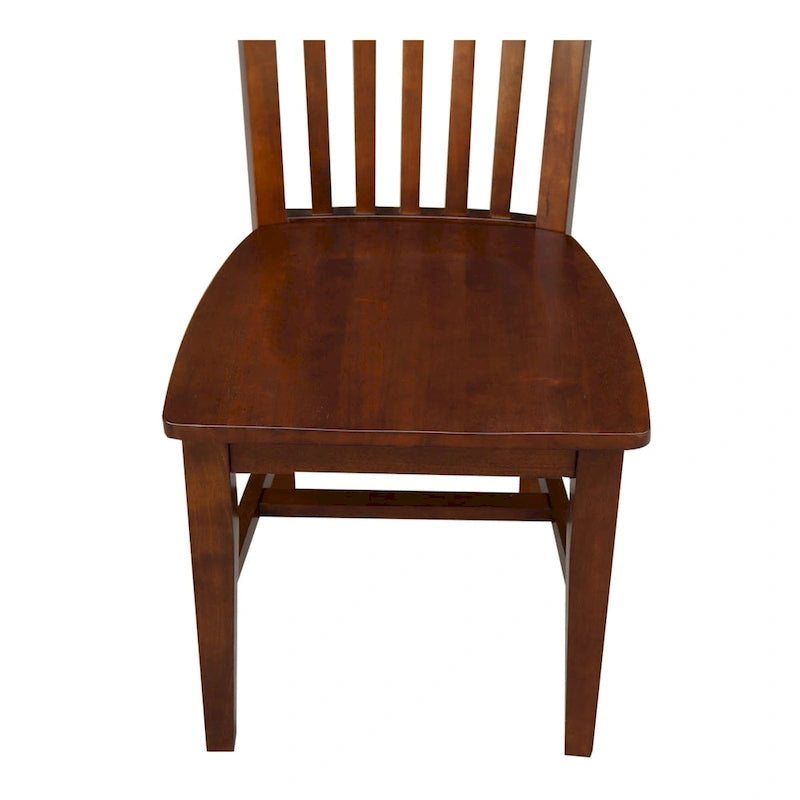 International Concepts Solid Wood Cosmo Tall Mission Chairs, Set of 2