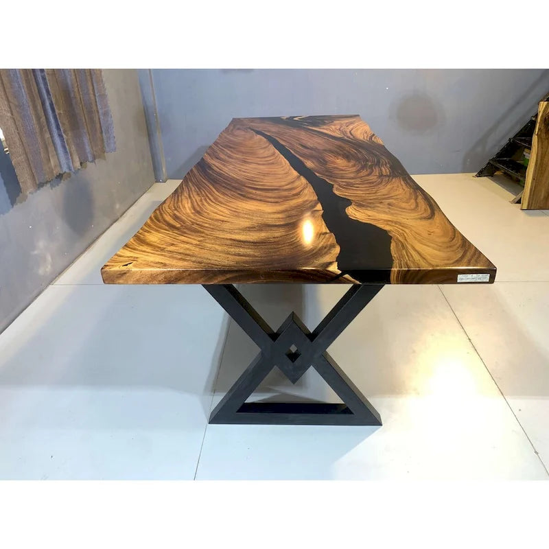 Sundaland 118  Large Slap Live Edge Dining Table