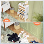 6-Drawer Dresser Chest PE Rattan Storage Tower Organizer Cabinet