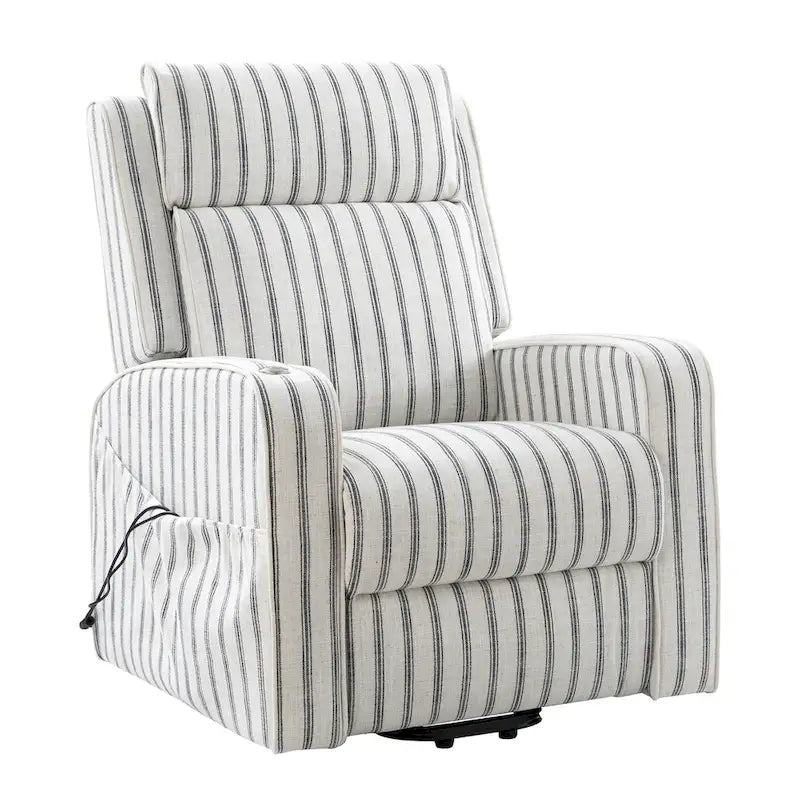 Darrell Modern Lift Assist Massage and Heating Power Recliner with Charing and Soild Wood Tray by HULALA HOME