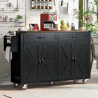 53.5 Farmhouse Kitchen Island with Power Outlet