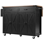 53.5 Farmhouse Kitchen Island with Power Outlet