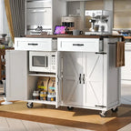 53.5 Farmhouse Kitchen Island with Power Outlet