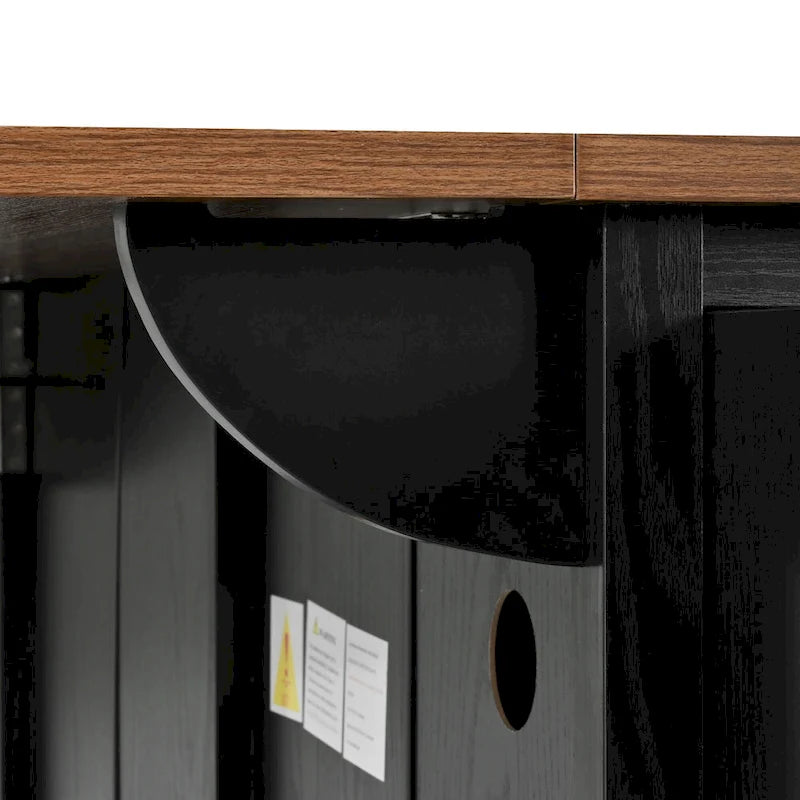 53.5 Farmhouse Kitchen Island with Power Outlet