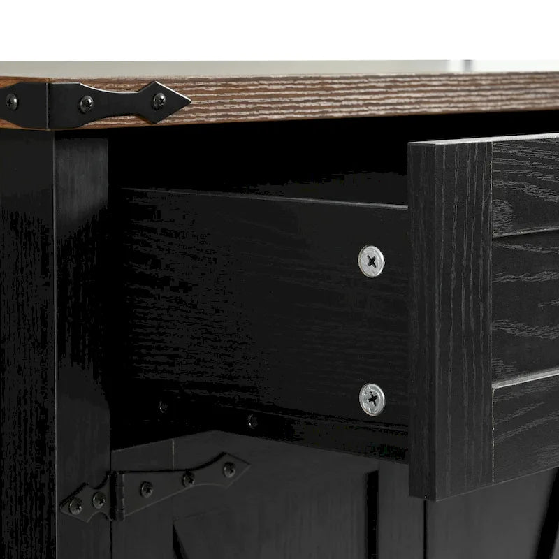53.5 Farmhouse Kitchen Island with Power Outlet
