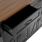 53.5 Farmhouse Kitchen Island with Power Outlet