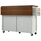 53.5 Farmhouse Kitchen Island with Power Outlet