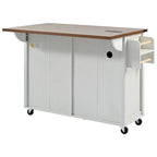 53.5 Farmhouse Kitchen Island with Power Outlet