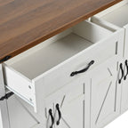 53.5 Farmhouse Kitchen Island with Power Outlet