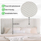 Roundhill Furniture Findlay 3-Piece Bedroom Set in White Dove