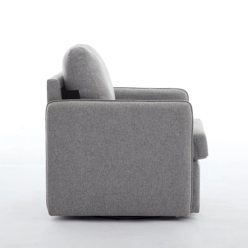 Linen Swivel Accent Chair