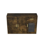 Modern Wood Buffet Cabinet with Doors and Drawers