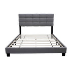 Queen Size Adjustable Upholstered Bed Frame Stylish Durable And Dirt-resistant, No Need For Bulky Innerspring Mattresses