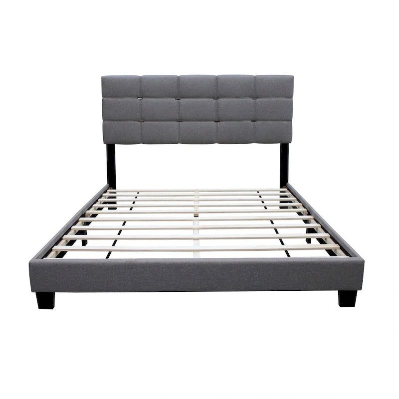 Queen Size Adjustable Upholstered Bed Frame Stylish Durable And Dirt-resistant, No Need For Bulky Innerspring Mattresses