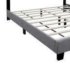 Queen Size Adjustable Upholstered Bed Frame Stylish Durable And Dirt-resistant, No Need For Bulky Innerspring Mattresses