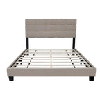 Queen Size Adjustable Upholstered Bed Frame Stylish Durable And Dirt-resistant, No Need For Bulky Innerspring Mattresses