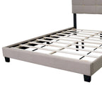 Queen Size Adjustable Upholstered Bed Frame Stylish Durable And Dirt-resistant, No Need For Bulky Innerspring Mattresses