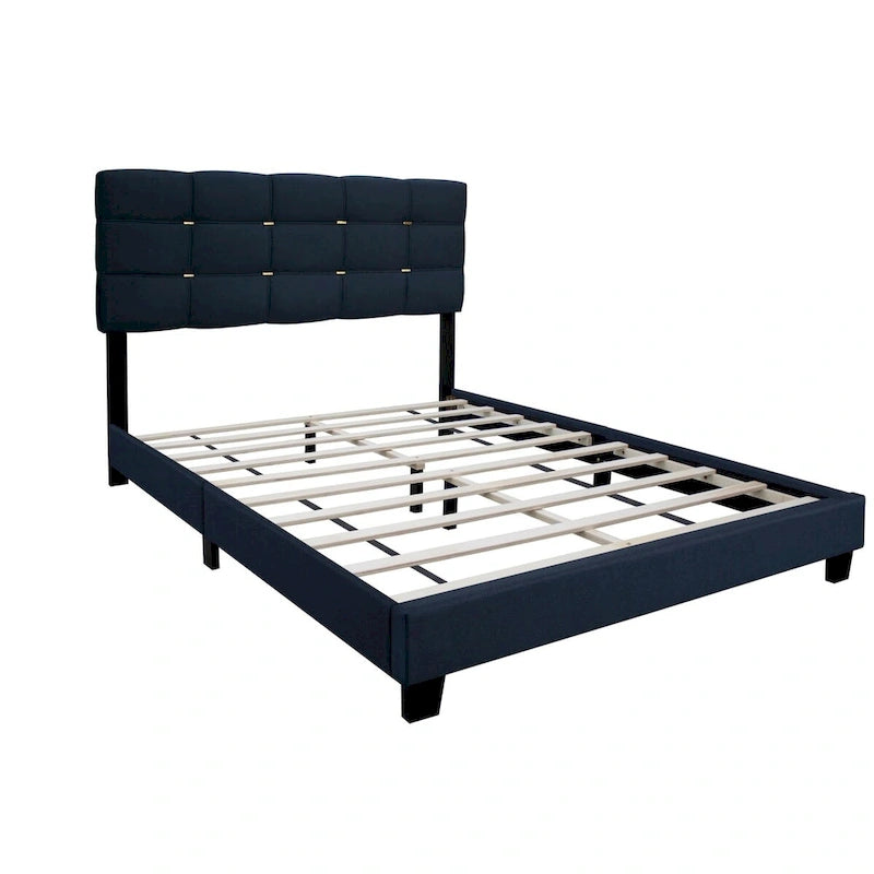 Queen Size Adjustable Upholstered Bed Frame Stylish Durable And Dirt-resistant, No Need For Bulky Innerspring Mattresses