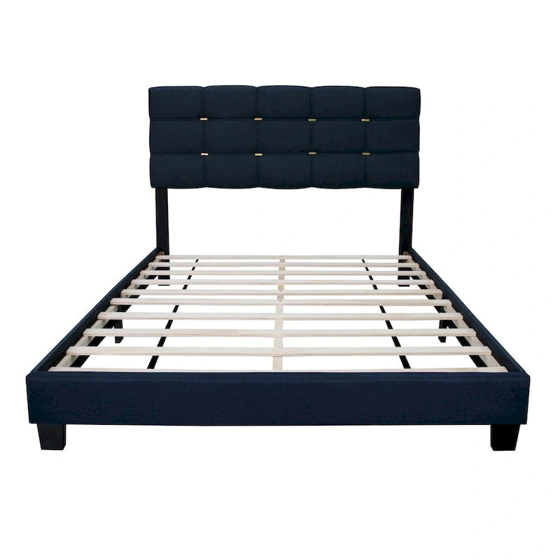Queen Size Adjustable Upholstered Bed Frame Stylish Durable And Dirt-resistant, No Need For Bulky Innerspring Mattresses
