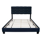 Queen Size Adjustable Upholstered Bed Frame Stylish Durable And Dirt-resistant, No Need For Bulky Innerspring Mattresses