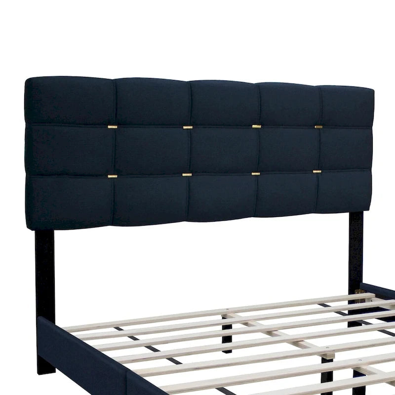 Queen Size Adjustable Upholstered Bed Frame Stylish Durable And Dirt-resistant, No Need For Bulky Innerspring Mattresses