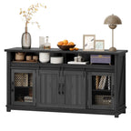 Farmhouse Sideboard Buffet Cabinet with Sliding Barn Doors