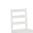 5-Piece 45  Wood Dining Set with Ladder Back and Legs