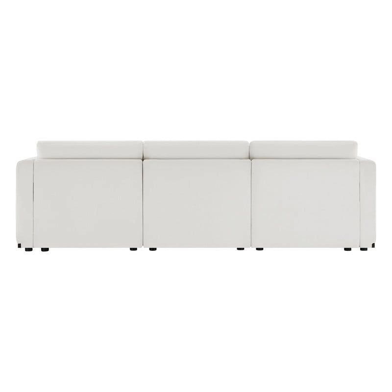 Donna Oversized Modular Sectional Fabric Sofa with Upgraded Wood Base