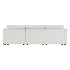 Donna Oversized Modular Sectional Fabric Sofa with Upgraded Wood Base