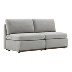 Donna Oversized Modular Sectional Fabric Sofa with Upgraded Wood Base