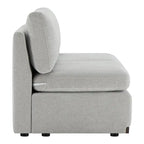 Donna Oversized Modular Sectional Fabric Sofa with Upgraded Wood Base