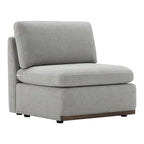 Donna Oversized Modular Sectional Fabric Sofa with Upgraded Wood Base
