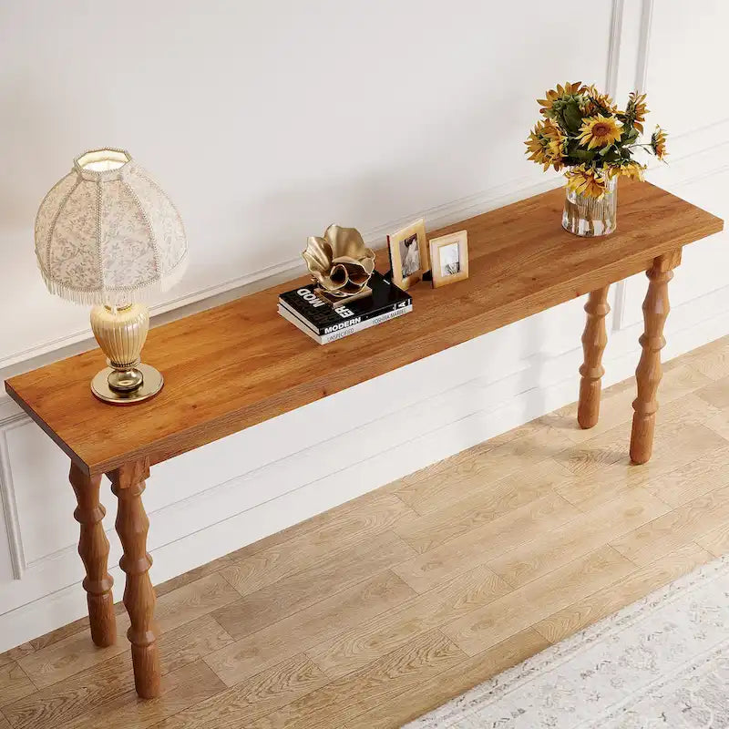 70.9 Inches Narrow Long Console Sofa Table for Living Room Entryway