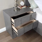 Furniture of America Tona Contemporary 5-Piece Grey Wood Storage Platform Bedroom Set with LED Lights