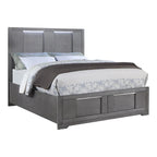 Furniture of America Tona Contemporary 5-Piece Grey Wood Storage Platform Bedroom Set with LED Lights