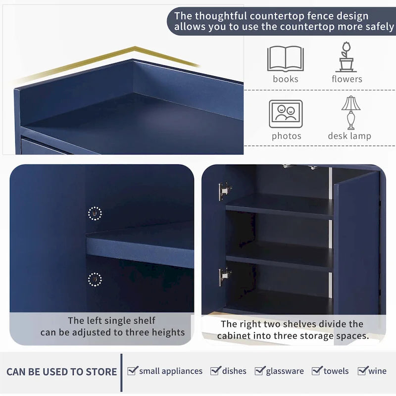 Modern Sideboard Elegant Buffet Cabinet with Large Storage